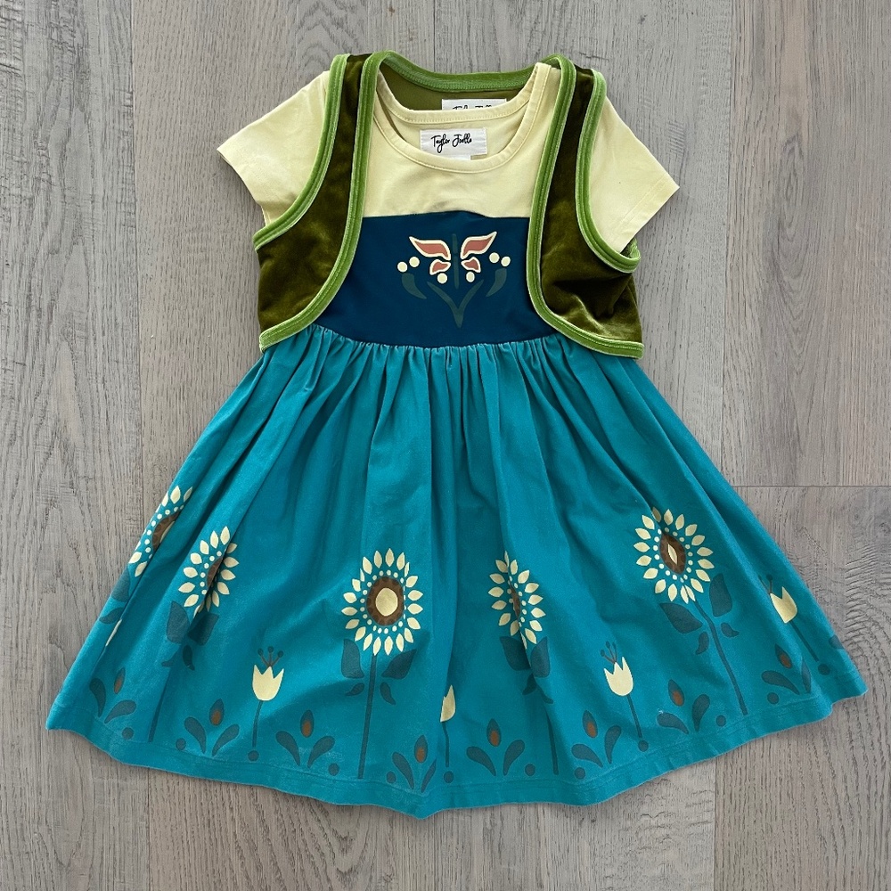 SOLD Taylor Joelle Frozen Fever Anna’s Dress and vest inspired